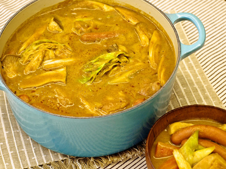 豆乳カレー鍋♪