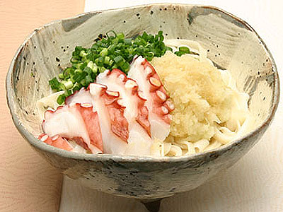 タコのせぶっかけ麺
