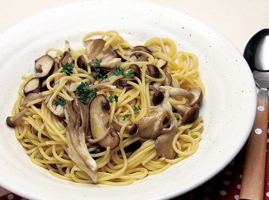 菜食レシピ★きのこのパスタ