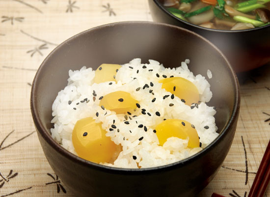 白だしで♪ホクホク秋の栗ごはん