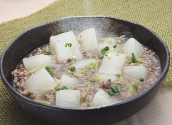 大根とひき肉のとろとろ煮