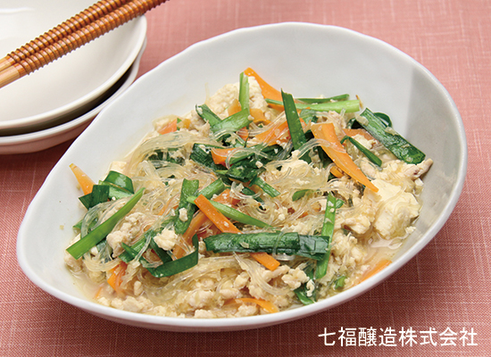 ご飯の進むおかず|豆腐と春雨の炒め煮