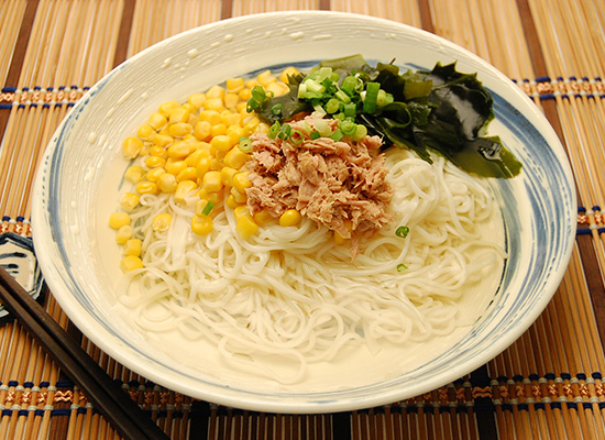 冷たくサラッと|コーンサラダそうめん