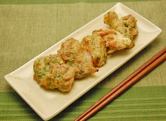 鶏肉のこんがり青のり焼き