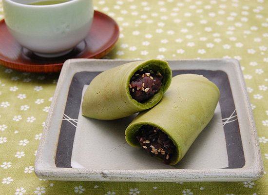 ごまが香ばしい♪ひとくち抹茶あんまき