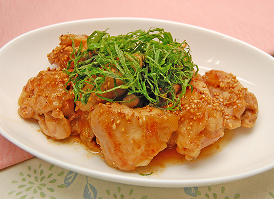 さっぱり鶏肉の梅ソテー