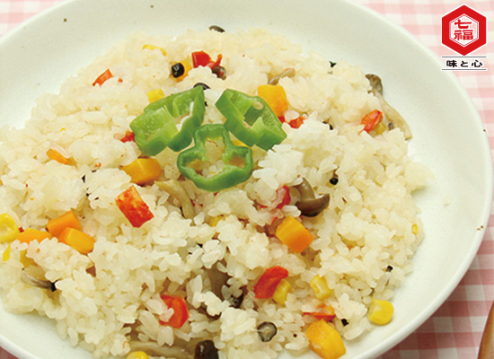 菜食レシピ★炊飯器でカンタン♪野菜ピラフ
