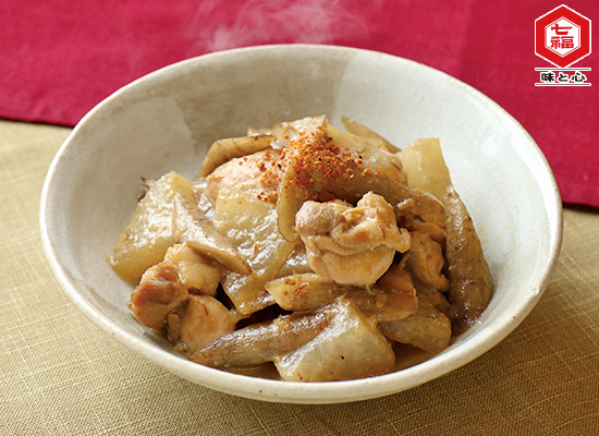 根菜と鶏肉の味噌煮