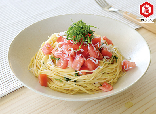 和えるだけ！トマトとしらすの冷製パスタ