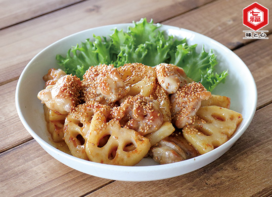 鶏肉とれんこんの甘酢炒め