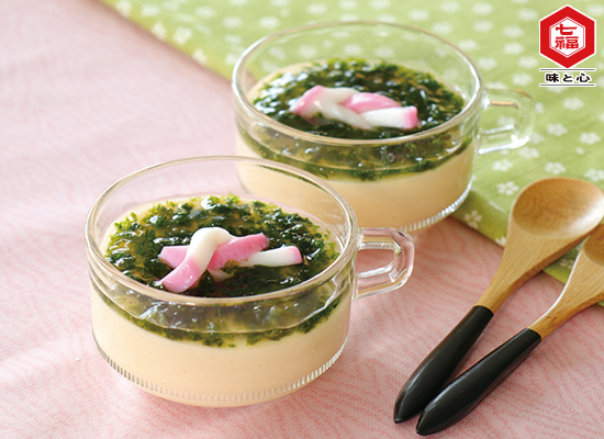 あおさのあんかけ茶碗蒸し